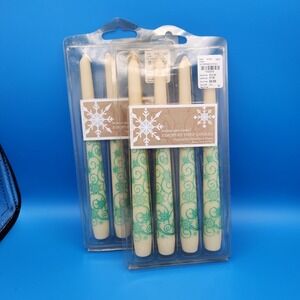 Vintage Alaura  9" European Taper Candles smokeless and dripless, set of 8